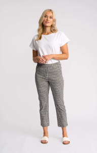 Vassalli: Vassalli Tint Pull On-Black Gingham