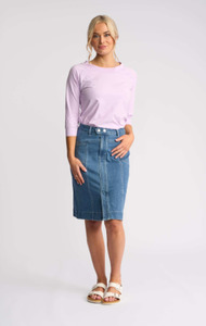 Vassalli: Vassalli Vespa Skirt-Blue Denim