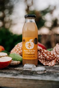 Products: Organic Nashi Pear & Ginger Juice (Box of 15) - Little Shaggery Farm