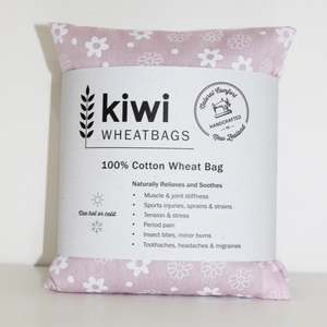 Wheat Bags: Kiwi Wheat Bags - Daisies Pink