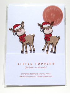 Products: Reindeer Cupcake Toppers • Little Toppers