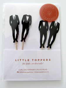 Products: Groom & Groom Cupcake Toppers Wedding Toppers Little Toppers