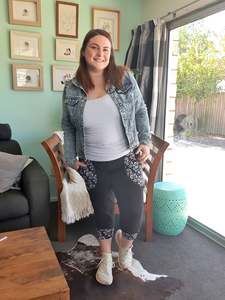 Womans Joggers 1: Custom!! Woman's Black 3/4 Joggers With Pockets!