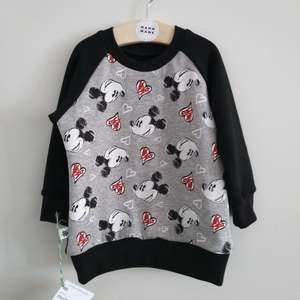 Kids Merino: Mickey Merino Sweatshirt Sz 12-18m  ** RTS
