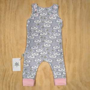 Grow With Me Size Medium 3 18m: Swan Princess 'Grow With Me' Romper