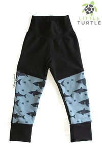 Grow With Me Large Size 1 3 Years: Grow With Me** Sharks LARGE 1-3 Years **  Moto Patch Pants **