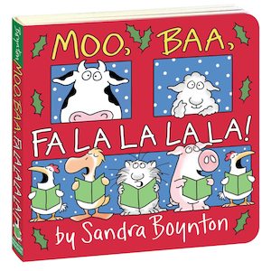 BOOKS: Moo, Baa, Fa La La La La!