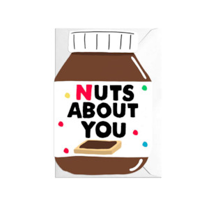 Greeting Gift Cards: Nuts About You Die Cut Card