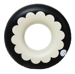 &Sunday Oversized Pool Tube - SCALLOP Black