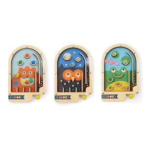 Kikkerland Kidoki Wooden Pinball Assorted