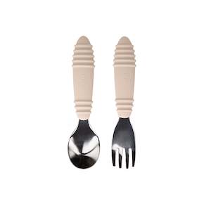 Bumkins: Bumkins Spoon and Fork | Sand
