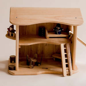 Wooden Two Story Cottage House