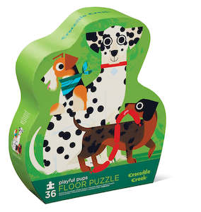 Crocodile Creek: Crocodile Creek Jigsaw | 36pc Floor Puzzle | Playful Pups