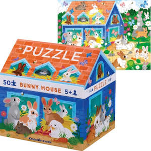 Crocodile Creek Jigsaw | 50pc House Puzzle | Bunny