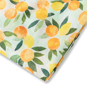 Organic Muslin Wrap | Citrus Squeeze