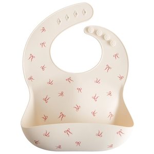 Mushie Silicone Baby Bib | Bows