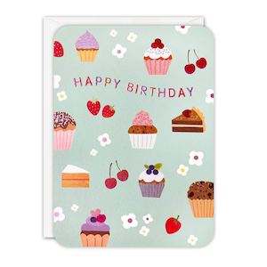 Cupcakes Happy Birthday Card