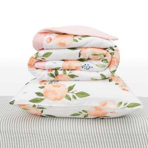 Little Unicorn Toddler Cot Bedding Set | Watercolour Roses Grande