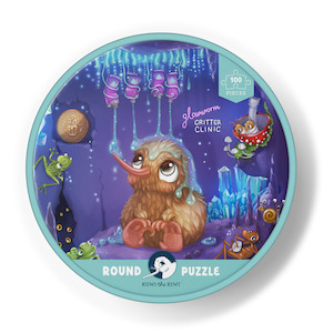 Kuwi Puzzle - Glowworm Glitter Critter - Round - 100 piece