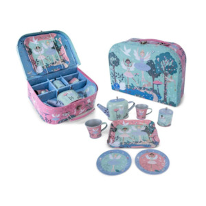 Floss Rock: Enchanted - Tin Tea Set 9 Piece - Ballerina
