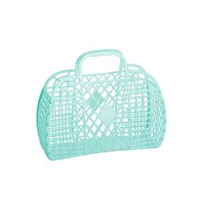 Media Oh Baby 2021 Sept: Small Retro Basket Jelly Bag - Mint