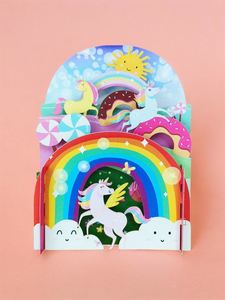 Pop Up Card | Rainbow Unicorn