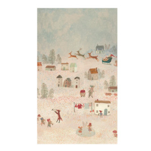 Greeting Gift Cards: Maileg Gift Wrap Roll Christmas | Santa is Coming 10m