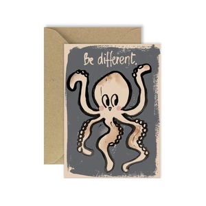 Greeting Card | Be Different Octopus