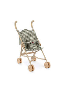 Konges Sløjd Doll Stroller | Cheeky Smoke Pine Check