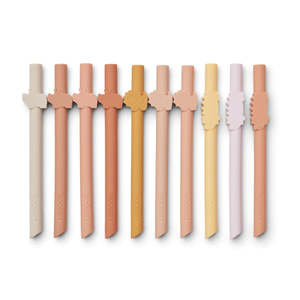 Liewood: Liewood Badu Straw Set - Rose Mix