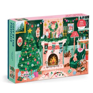 Christmas: Christmas Puzzle | Cozy by the Fireplace, 1000 Piece Puzzle