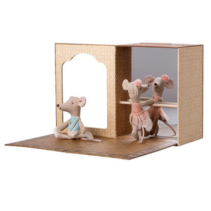 Maileg Mouse Ballet Dance Studio Little Sister and Brother