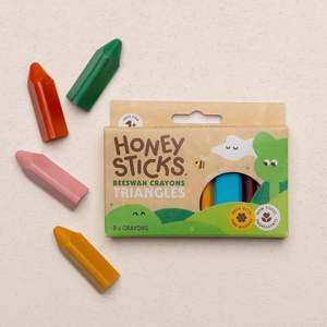 Montessori Toys: Honeysticks Beeswax Crayons TRIANGLES 8pk