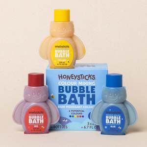 Honeysticks Bubble Bath Colour Mixing 3pk 200ml