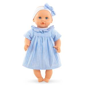 Gift Toddler: Corolle BeBe Calin 30cm | Milly Blue Check Dress