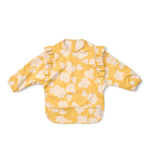 Liewood: Liewood Merle Cape Bib Ruffle | Flower Lemon Yellow