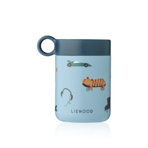 Liewood Kiani Printed Food Jar | Fun Beach Blue