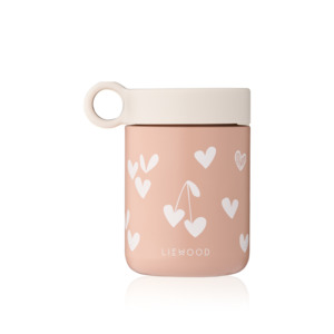 Liewood Kiani Printed Food Jar | Sweethearts Pale Tuscany