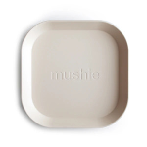 Mushie Dinnerware | Ivory | Plate 2 Pack
