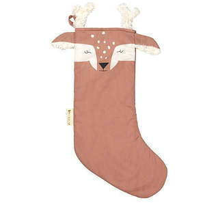 Fabelab Christmas Stocking Deer | Old Rose