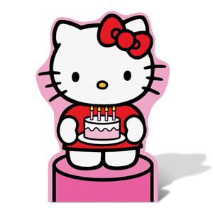 Greeting Gift Cards: Stand Up Card | Hello Kitty Birthday Cake