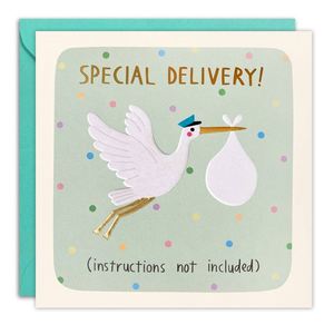 Greeting Gift Cards: Special Delivery - Baby Card