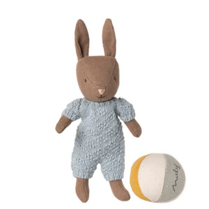 Maileg Rabbit Micro - Set Brown Blue