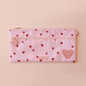 Sold Out: Fox + Fallow Large Pencil Case | Little Hearts
