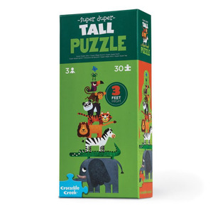 Crocodile Creek Jigsaw | 30pc Super Duper Tall Floor Puzzle | Jungle