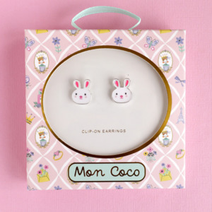 Gift Kid: Mon Coco Clip-on Earrings | Bunny