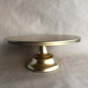 Last Minute Party: Gold Cake Stand - Short (For Hire)