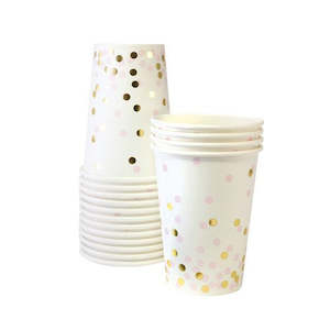 Party Supplies: Confetti Paper Cups