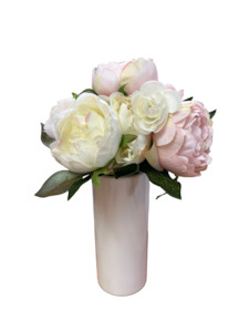 Kids Birthday Party Hire: Flowers in white Vase (For Hire