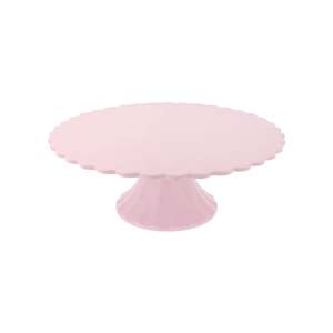 Pink Scalloped Bamboo Cake Stand (For Hire)